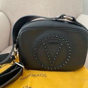 Valentino Mia Logo Leather Crossbody Bag